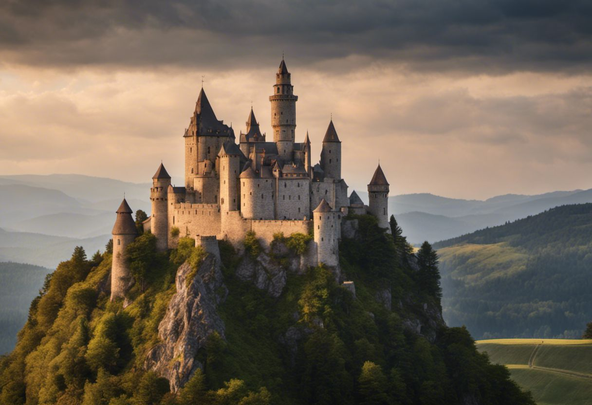 Une vue imprenable sur un château majestueux