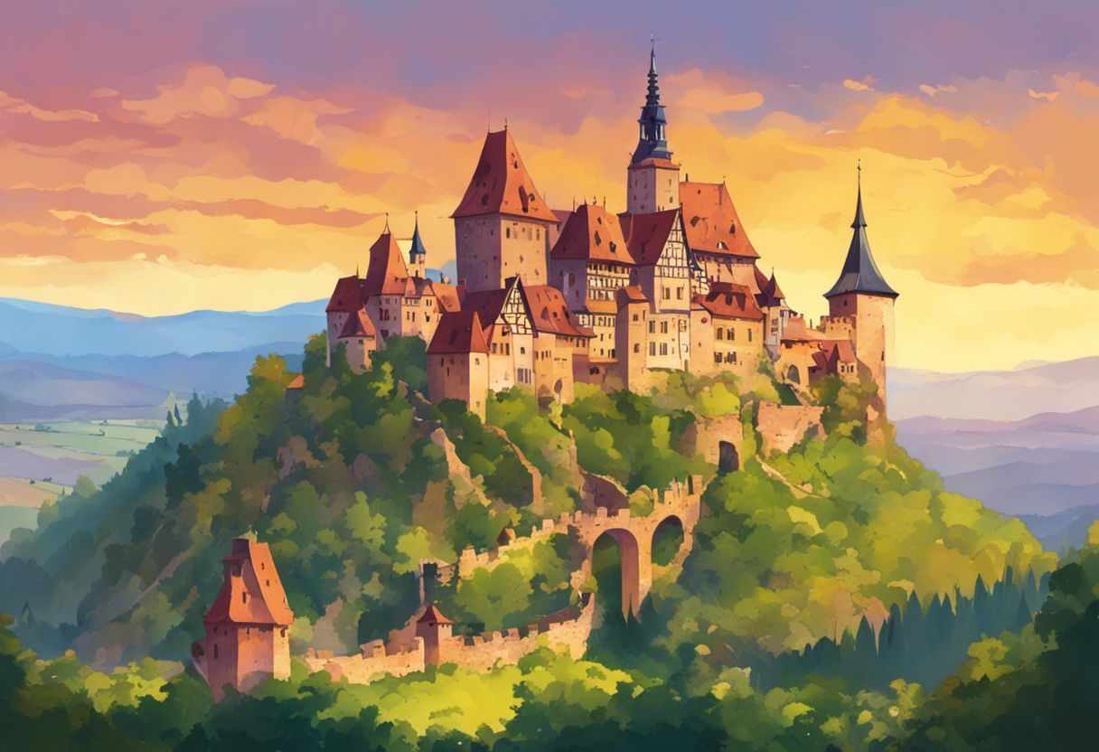 Les châteaux d'Alsace en illustration : histoire médiévale et vues panoramiques incroyables
