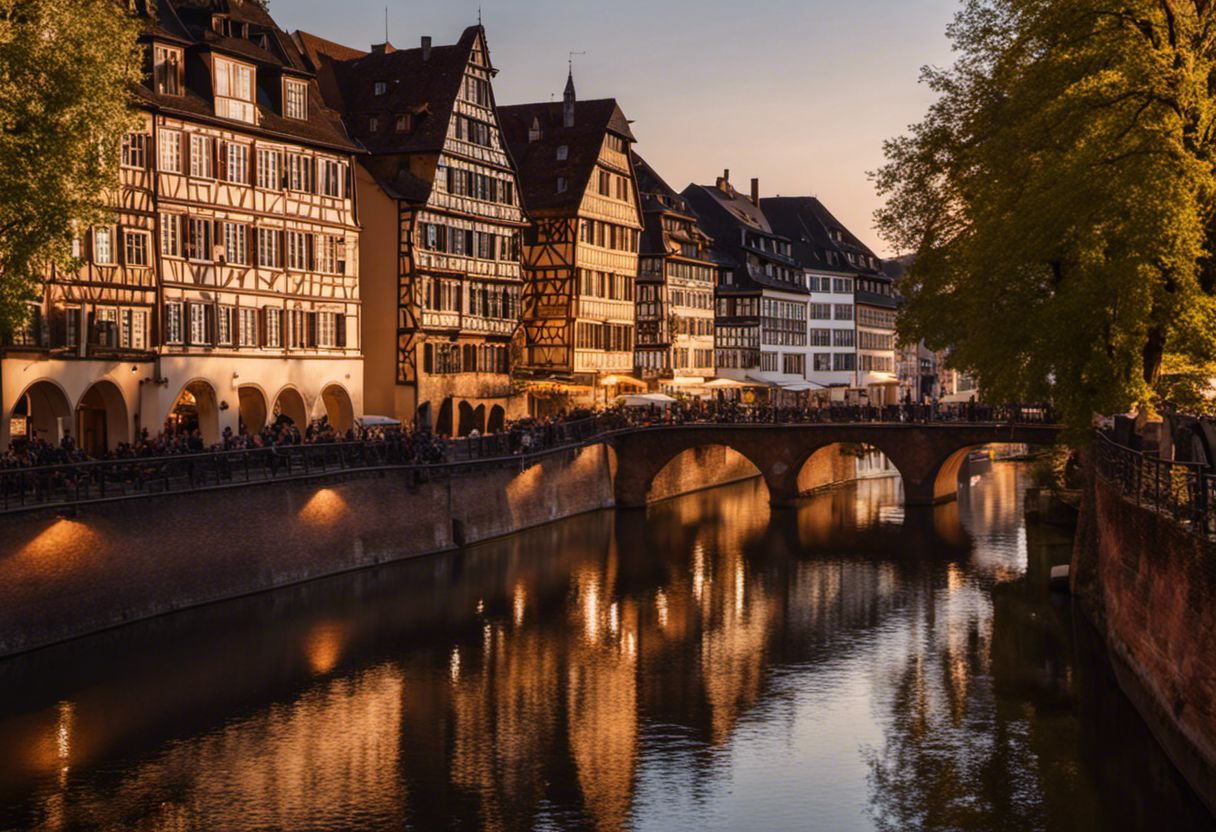 Ville historique et charmante de Strasbourg, en France